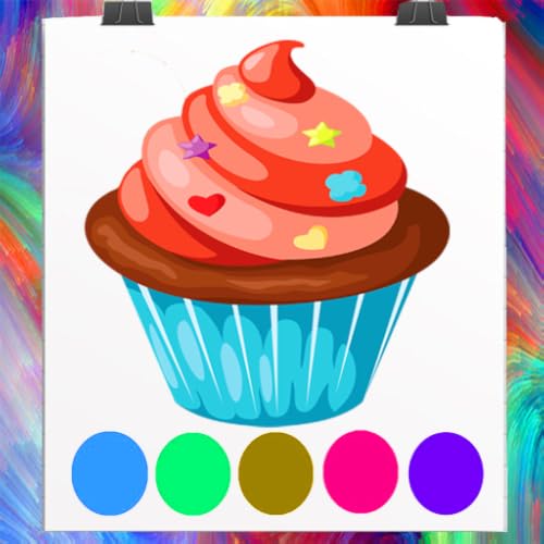 Ice cream cartoon coloring book