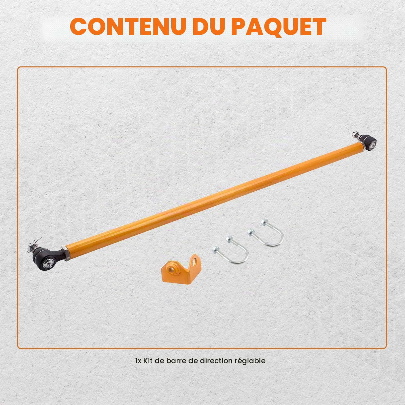maXpeedingrods Barre de direction avant réglable avec embouts pour Nissan Patrol GU Y61 1997-2012 Patrol 4WD