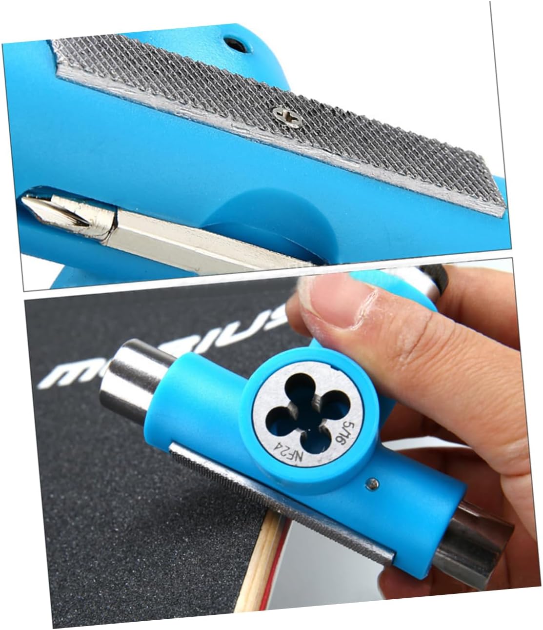 Portable Multifunctional Skateboard Tool Blue Adjusting Tool for Roller Skates Skateboards Disassembly Assembly Sleeve for Easy Maintenance and Repairs