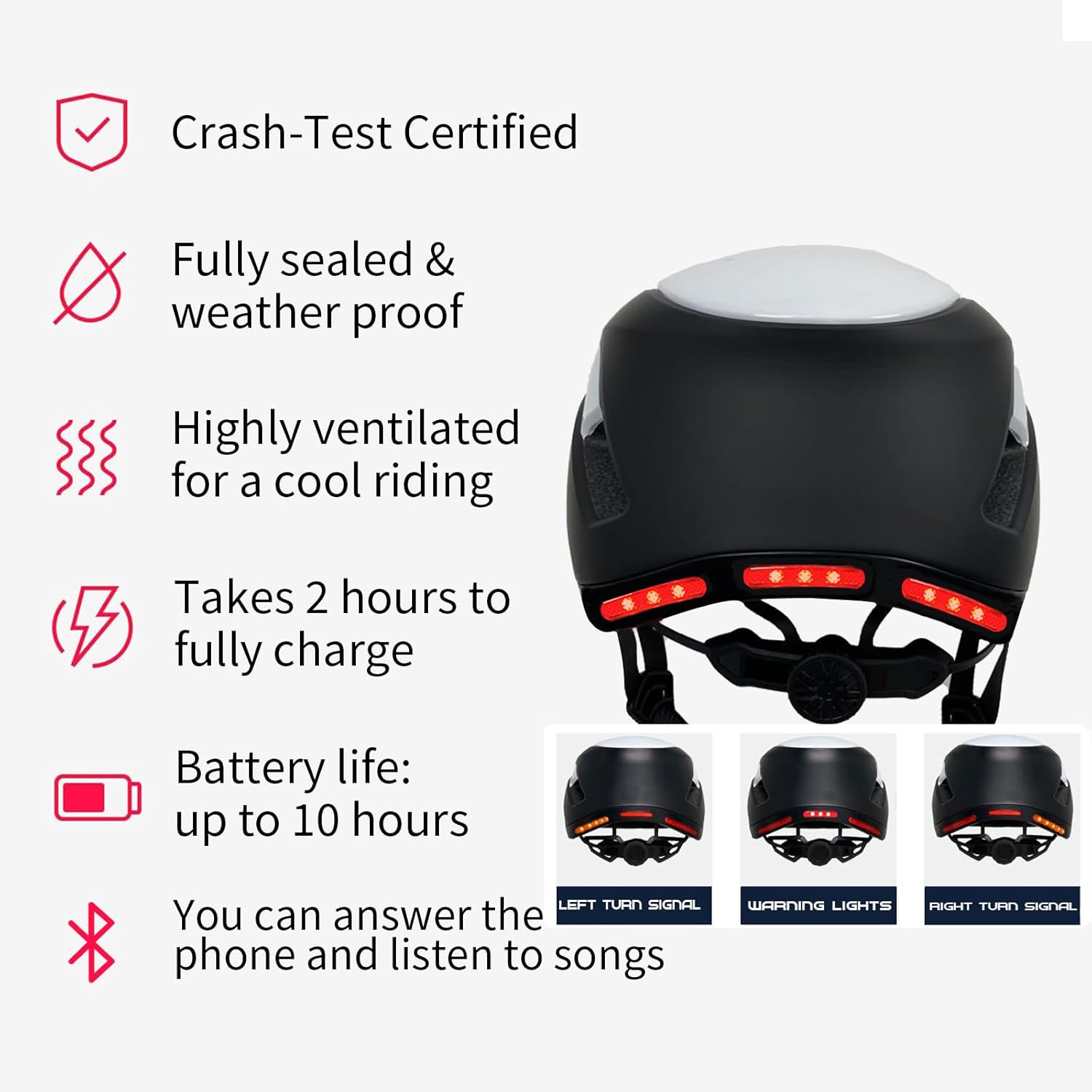 Smart Cycling Helmet. Bike Helmet with Bluetooth