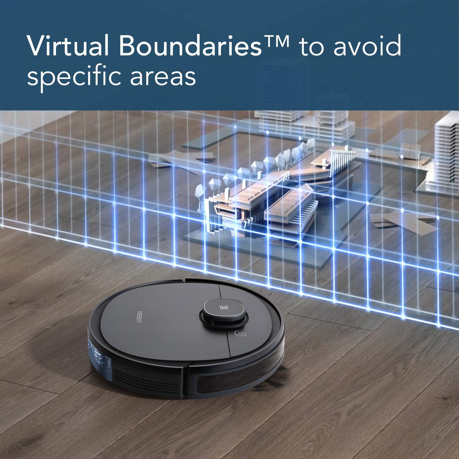 ECOVACS DEEBOT OZMO 920 2-in-1 Vacuuming and Mopping Robot with Smart Navi 3.0 Systematic Cleaning, Multi-Floor Mapping, Compatible with Alexa, Large, Black (Renewed)
