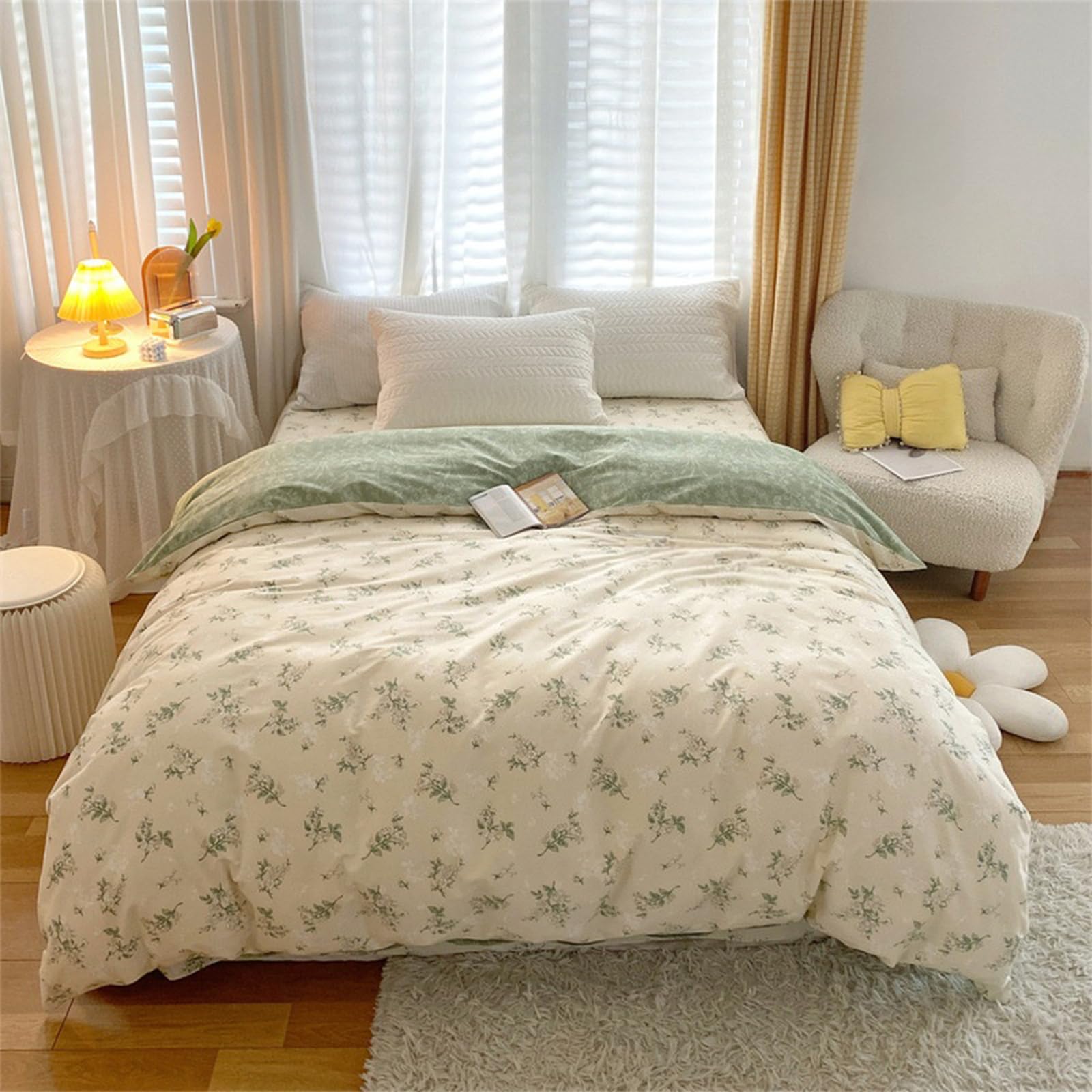 Bettwäsche 220 x 240 cm 100% Baumwolle Jersey Wendebettwäsche weich atmungsaktiv, Bettbezug mit Reißverschluss, geeignet für Sommer und alle Jahreszeiten