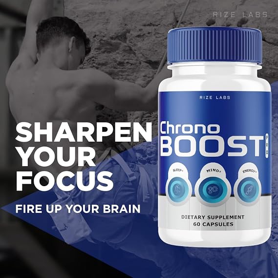 rize labs Chrono Boost Pro Capsules, Supports Sleep and Brain Health, Advanced Formula, Herbal Supplement (60 Capsules)