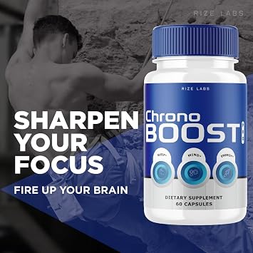 rize labs Chrono Boost Pro Capsules, Supports Sleep and Brain Health, Advanced Formula, Herbal Supplement (60 Capsules)