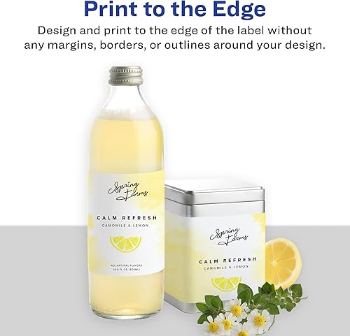 Miniatura 3 de Avery Etiquetas rectangulares impermeables duraderas con alimentación segura 25 x 5 pulgadas 30 etiquetas impermeables resistentes al aceite y al