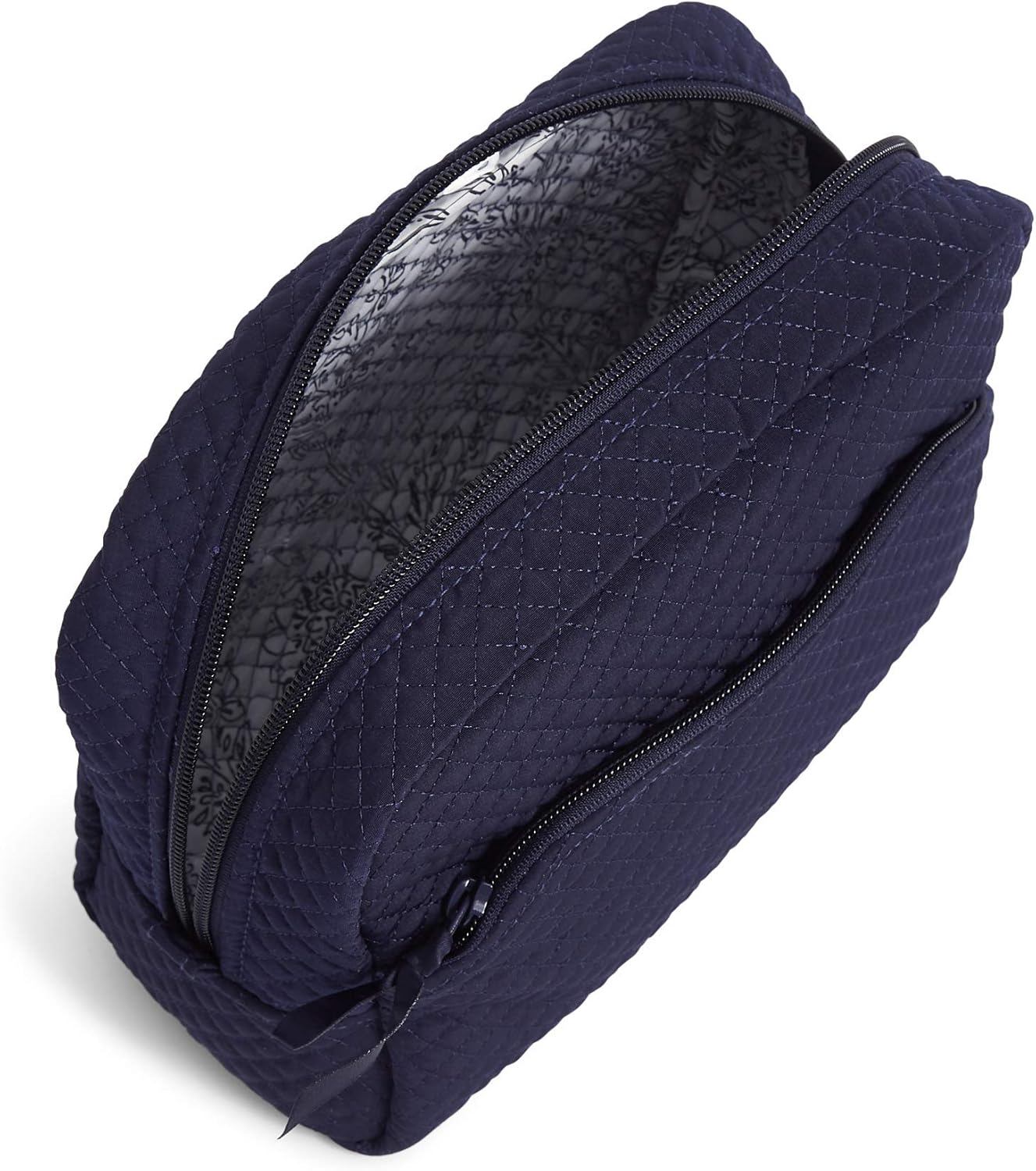 Vera Bradley womens Microfiber Large Cosmetic Organizer Makeup Bag, Black, One Size US : Beauty & Personal Care