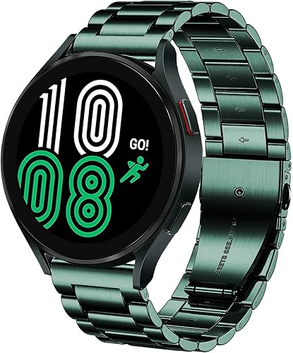 SPINYE Correa compatible con Samsung Galaxy Watch 66 ClassicGalaxy Watch 55 Pro  44 ClassicGalaxy 3 1.614 in, correa de repuesto de metal de acero