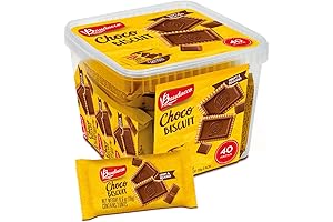 Bauducco Choco Biscuit Cookies: Individually Wrapped Goodness