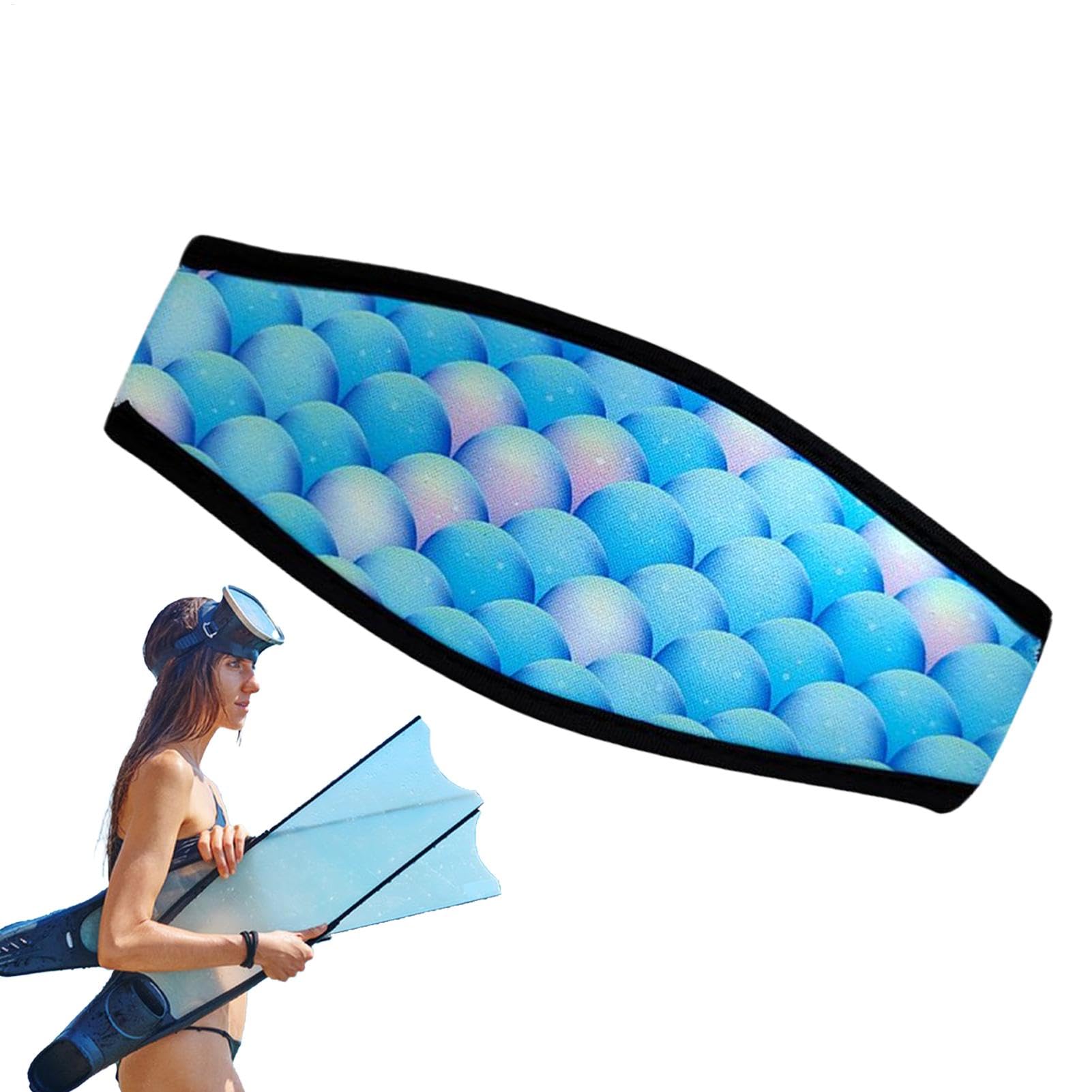Generico Copertina Di Cinturino Per Maschera Per Immersione In Neoprene | Slap Cingle Hair Protector Wrap Gear, Per Lo Snorkeling Da Nuoto, Protezione Per Corda Occhiali Per Piscina All'aperto Beach