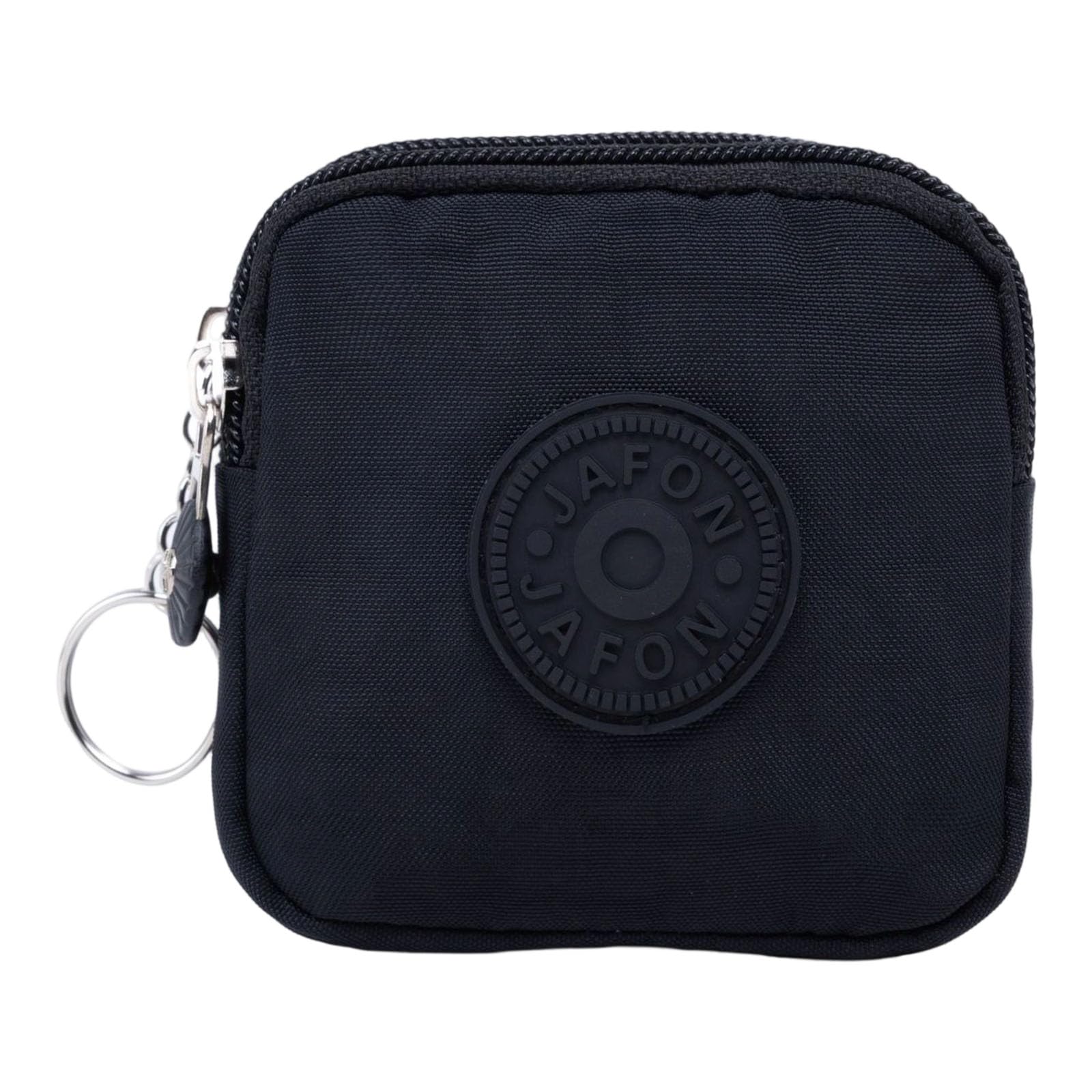 Kalttoy Black Minimalist Keychain With Nylon For Daily Use & Travel Essentials Waterproof Nylon Pouches