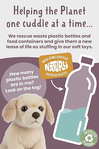 Miniatura 6 de Living Nature Golden Retriever - Cachorro de peluche suave y realista para perro, peluche ecológico Naturli, 6 pulgadas