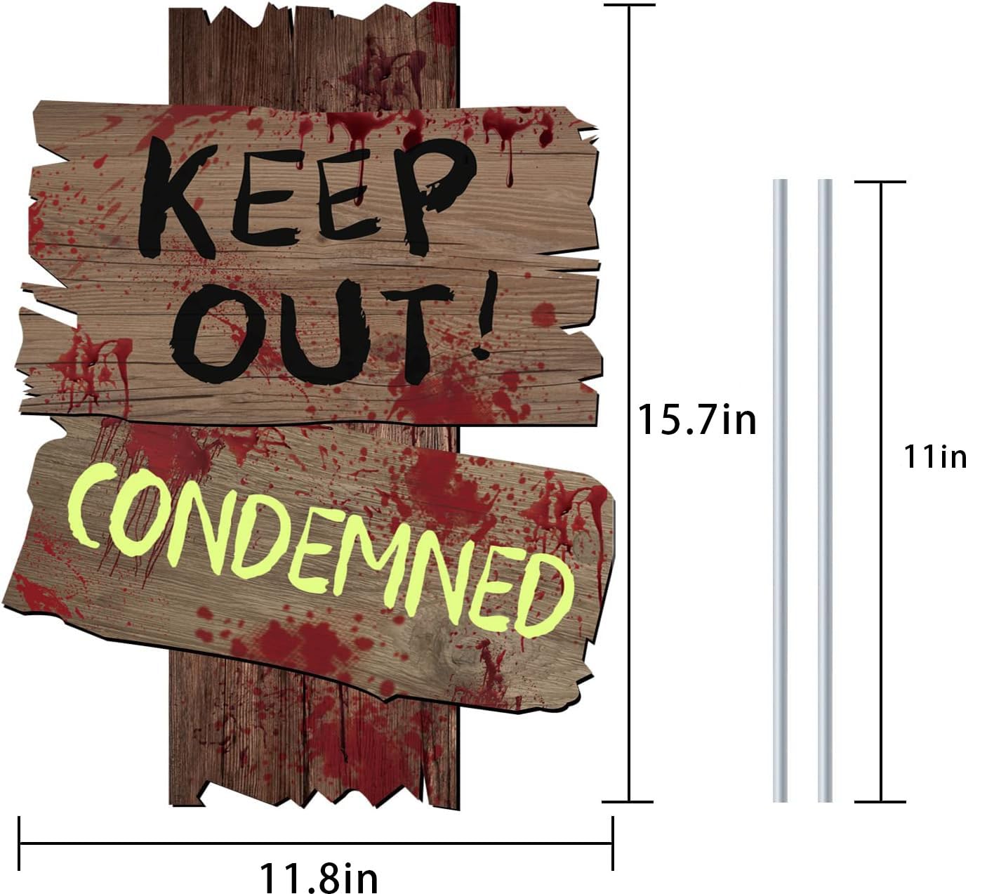 Halloween Deko Outdoor Set - Gruselige Gartendeko Für Haus & Garten