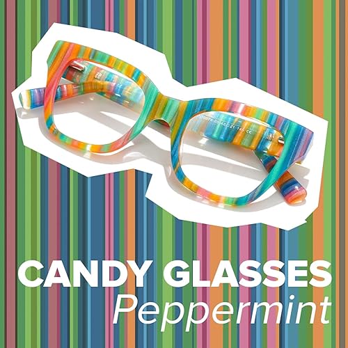 Miniatura 4 de Zeelool Gafas de acetato de ojo de gato Gafas de caramelo para mujeres Marco con lente transparente sin receta Tilana ZJGA539674