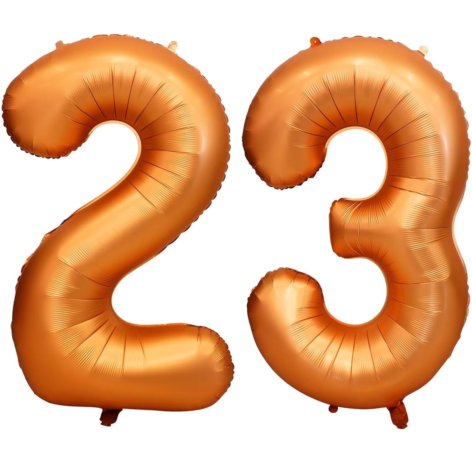 Orange Number 23 Balloons 40 Inch Large Aluminum Foil Orange Party Balloons