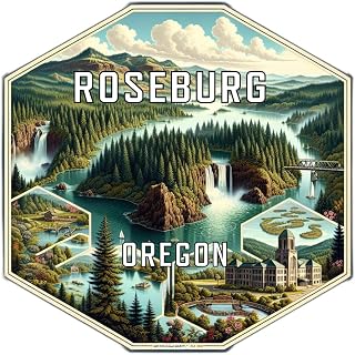 Roseburg Oregon Travel Destination Souvenir Vinyl Decal Sticker 2-Inch