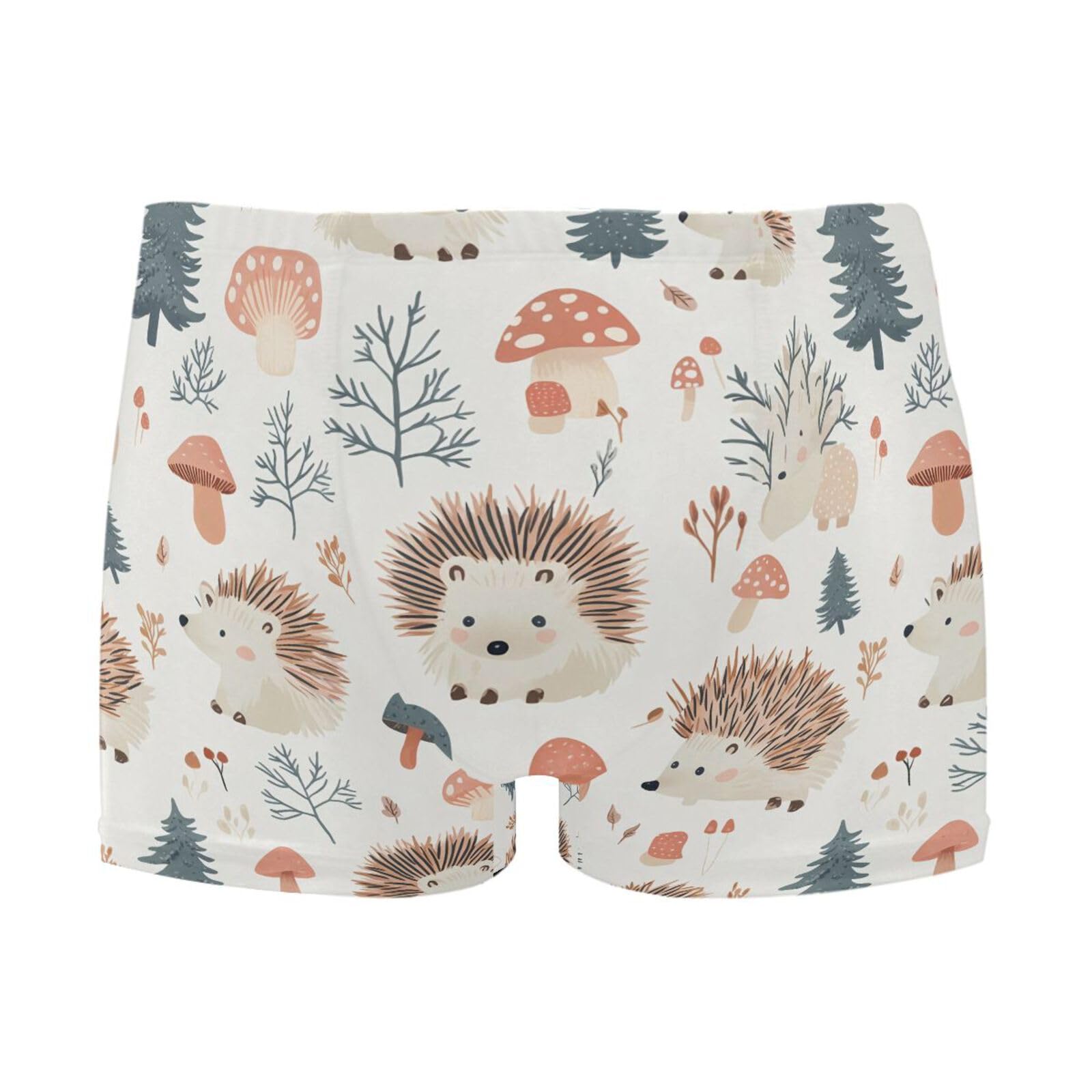 UMIRIKO Mens Swim Trunks Cute Hedgehogs Square Leg Swimwear Bathing Suits Swimsuit for Men XL 202c0053