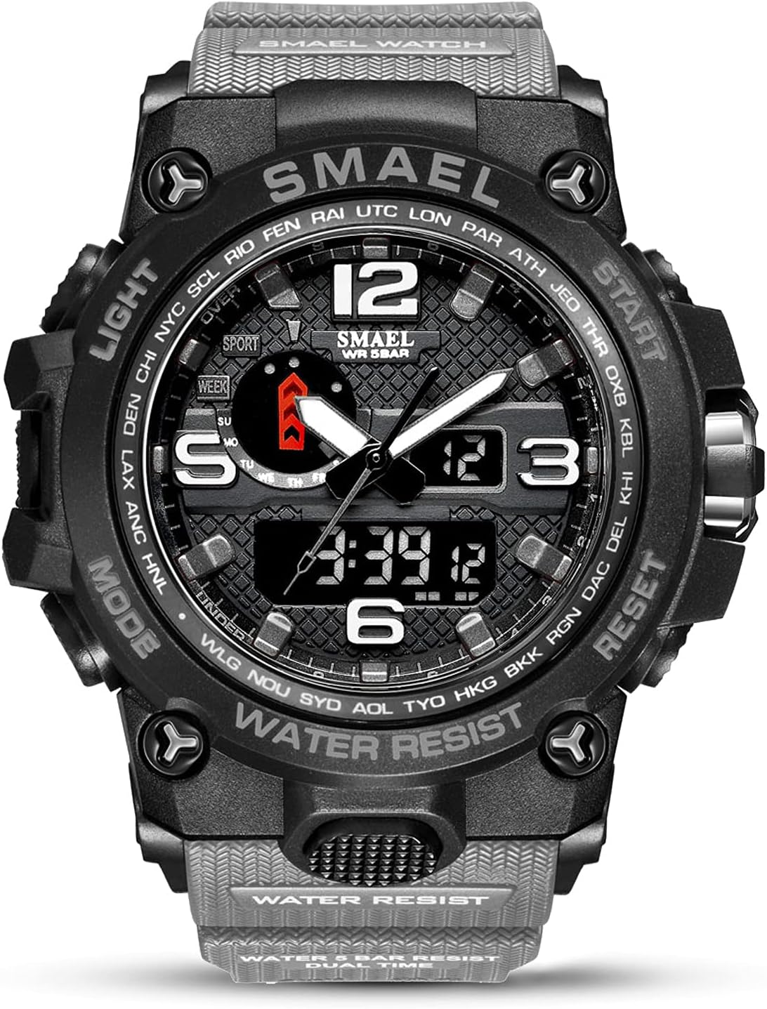 SMAELBandMen Military Watch 50m Waterproof Wristwatch LED Quartz Clock Sport Watch Male Sport Watch Men S Shock