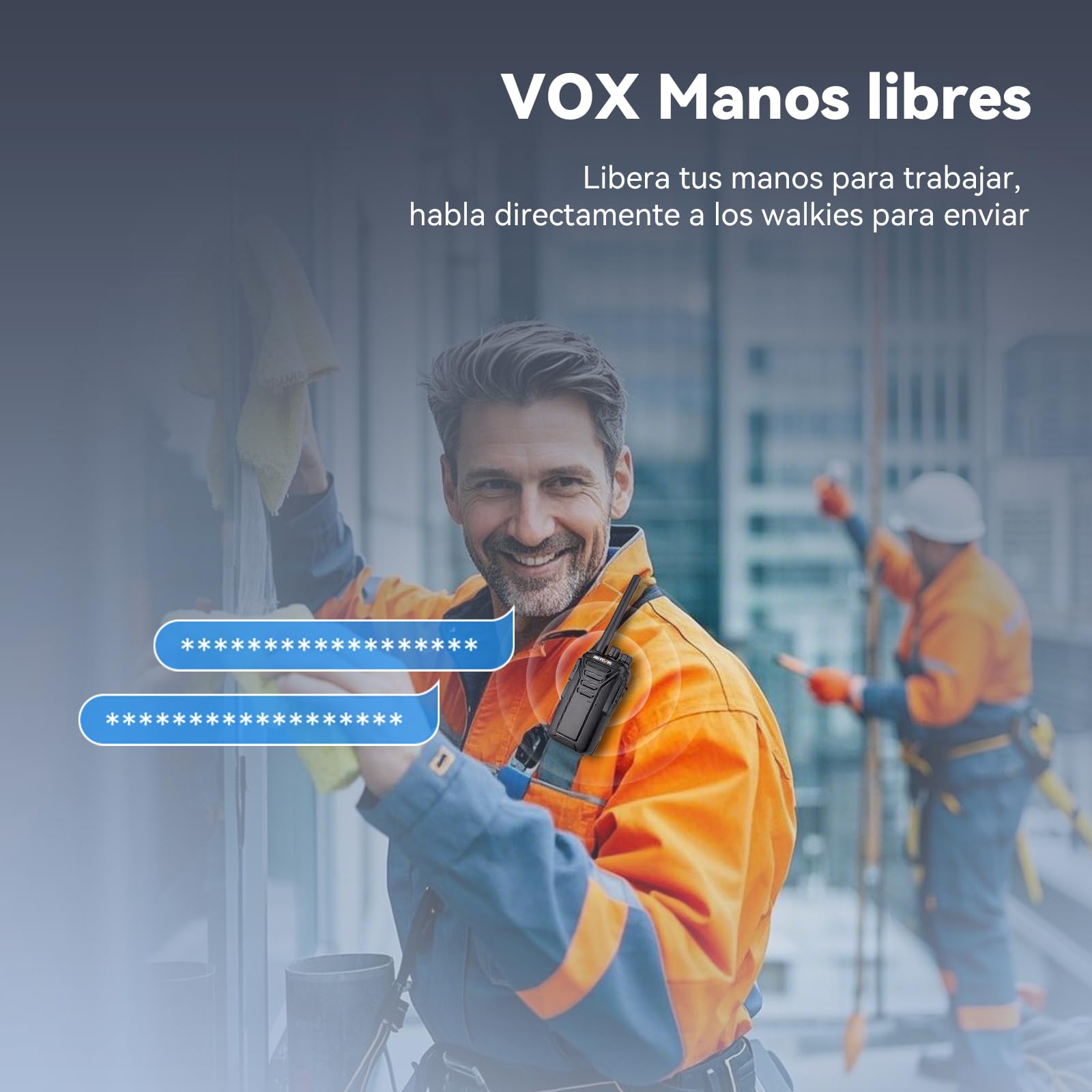 Retevis RT27 Walkie Talkie, Profesional Walkie-Talkie Recargable con Cargador de 6 Ranuras, PMR446 sin Licencia 16 Canales VOX, Walkies Profesionales para Almacén, Supermercado(6 Piezas,Negro)