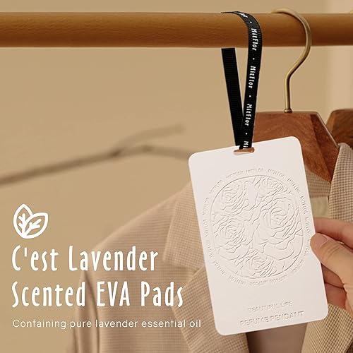 Miniatura 2 de MitFlor - Bolsitas de lavanda para cajones y armarios, ambientador de armario mejorado, tarjetas perfumadas de EVA, impermeables y duraderas, sobres