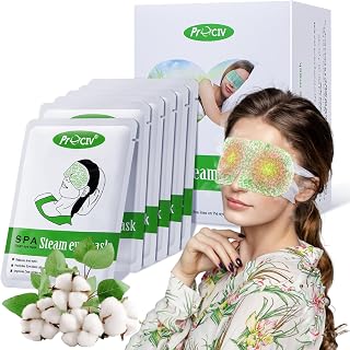 ProCIV 16-Pack Steam Eye Masks - Auto-Heating Warm Compress for Dry Eyes, Migraines, Puffy Eyes & Fatigue | Disposable Sleep Masks