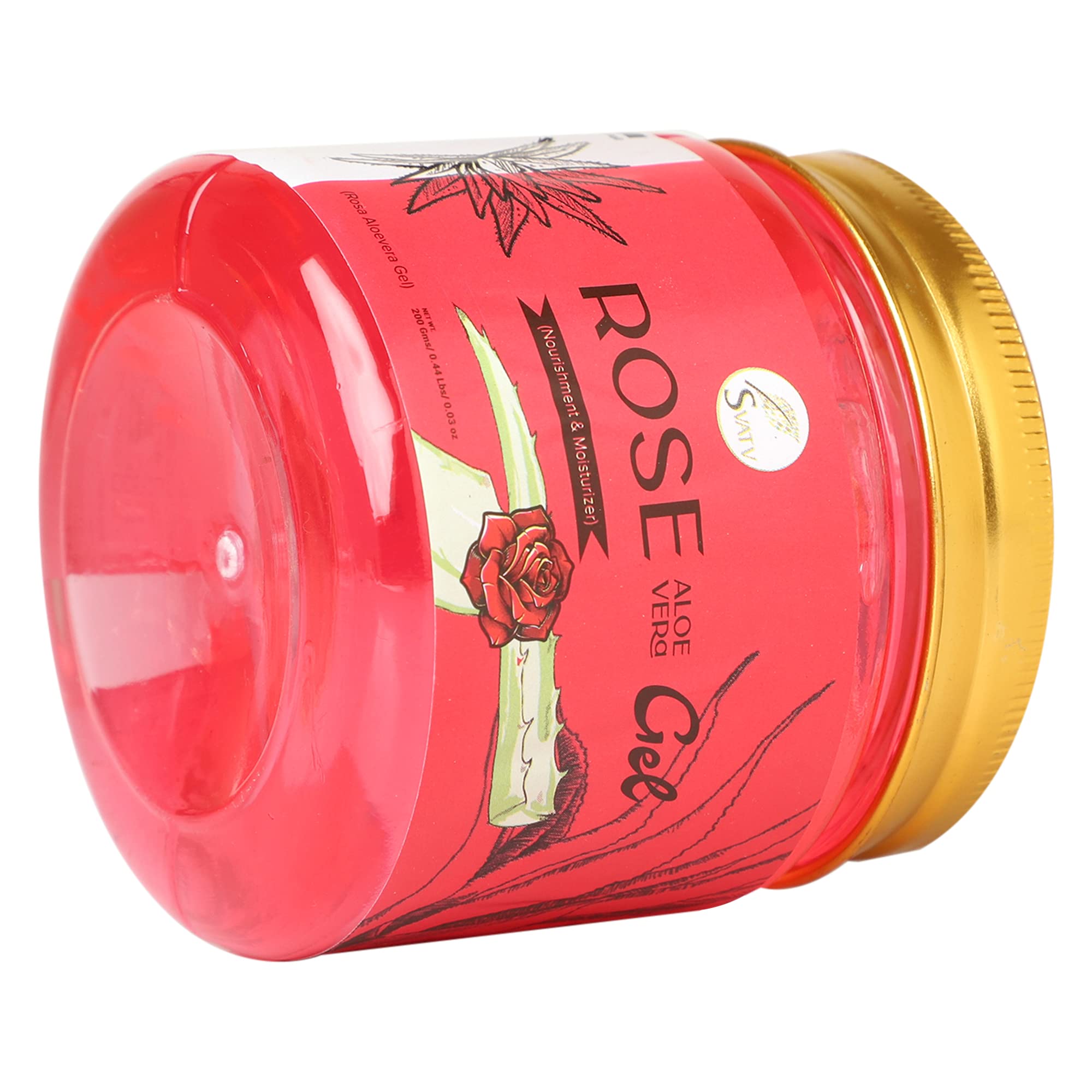 SVATV Rose Aloe Vera Gel, 200 ml (Pack of 1) - Image 3