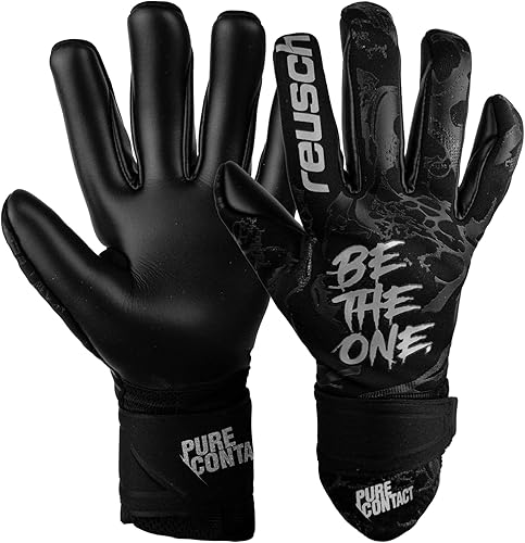 Reusch Pure Contact Infinity Junior - Guantes de portero, color negro, talla 6