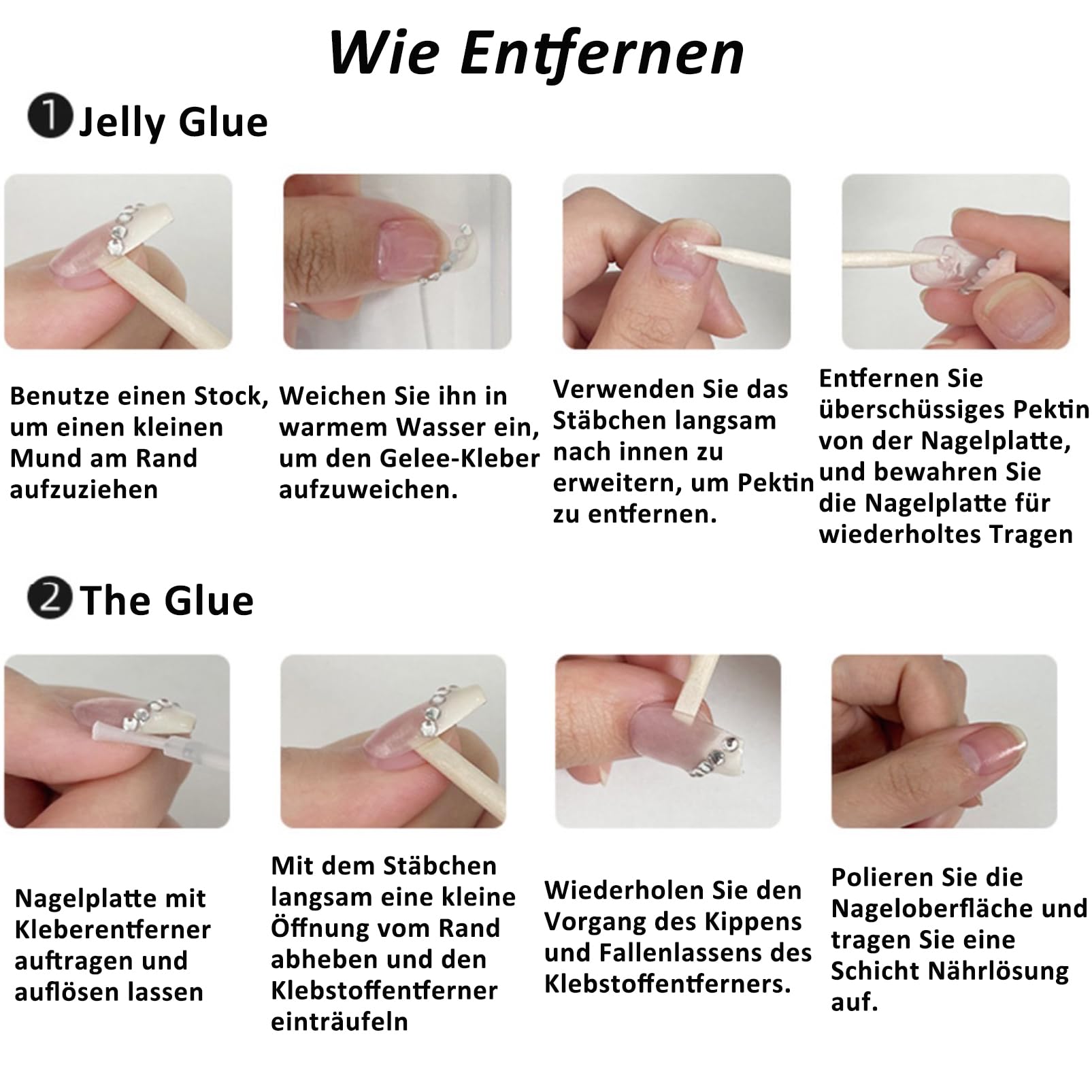 24 pezzi Long Coffin Press on Nails – unghie finte da incollare – finte punte quadrate (rosa bambino, norml)