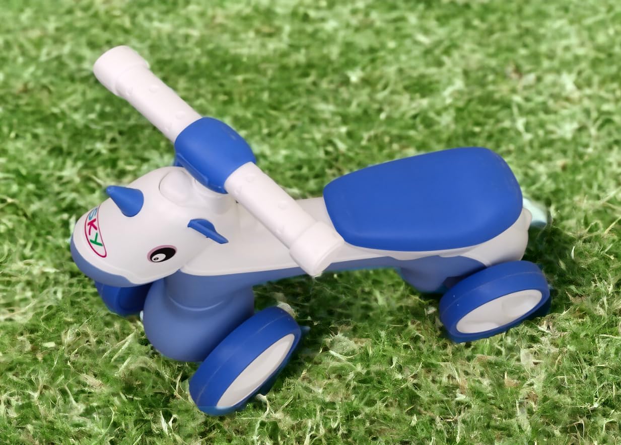 Unicorn Horse Rider for Kids, Ride-On Kids Car with Shape Sorting Activity Kids Toys & Storage | Rider with Smooth Wheels Baby Car Suitable for 1-5 Years (Blue and White) (B0D6YPHLRV) Amazon Price History, Amazon Price Tracker