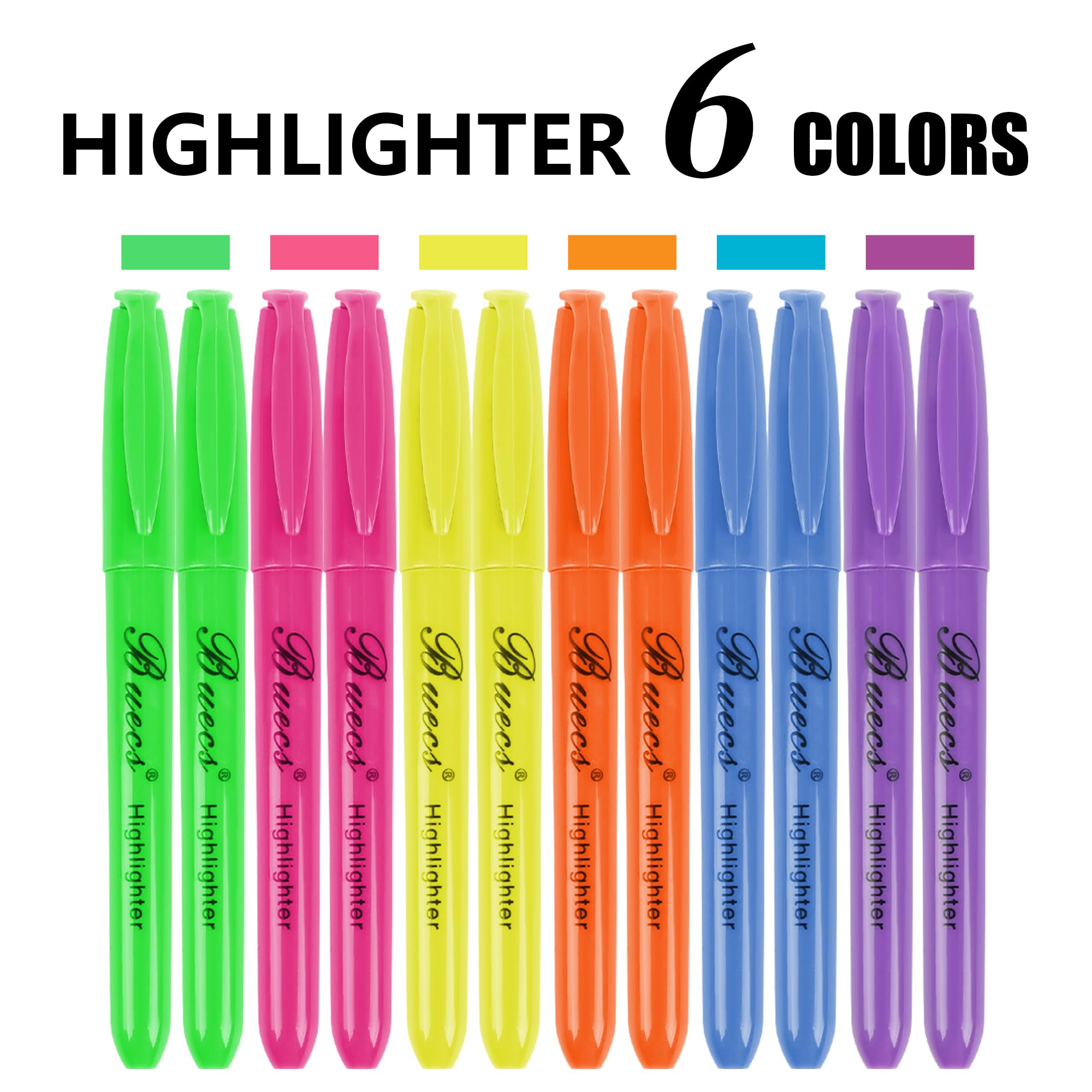 Highlighters Bulk Pack 108 Count Assorted Colors Chisel Tip suitable for Adults Highlighting Planner Notes Office School Supplies — view 2