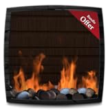 Amazing Effects Rocky Wooden Fireplace HD - Wallpaper & Themes