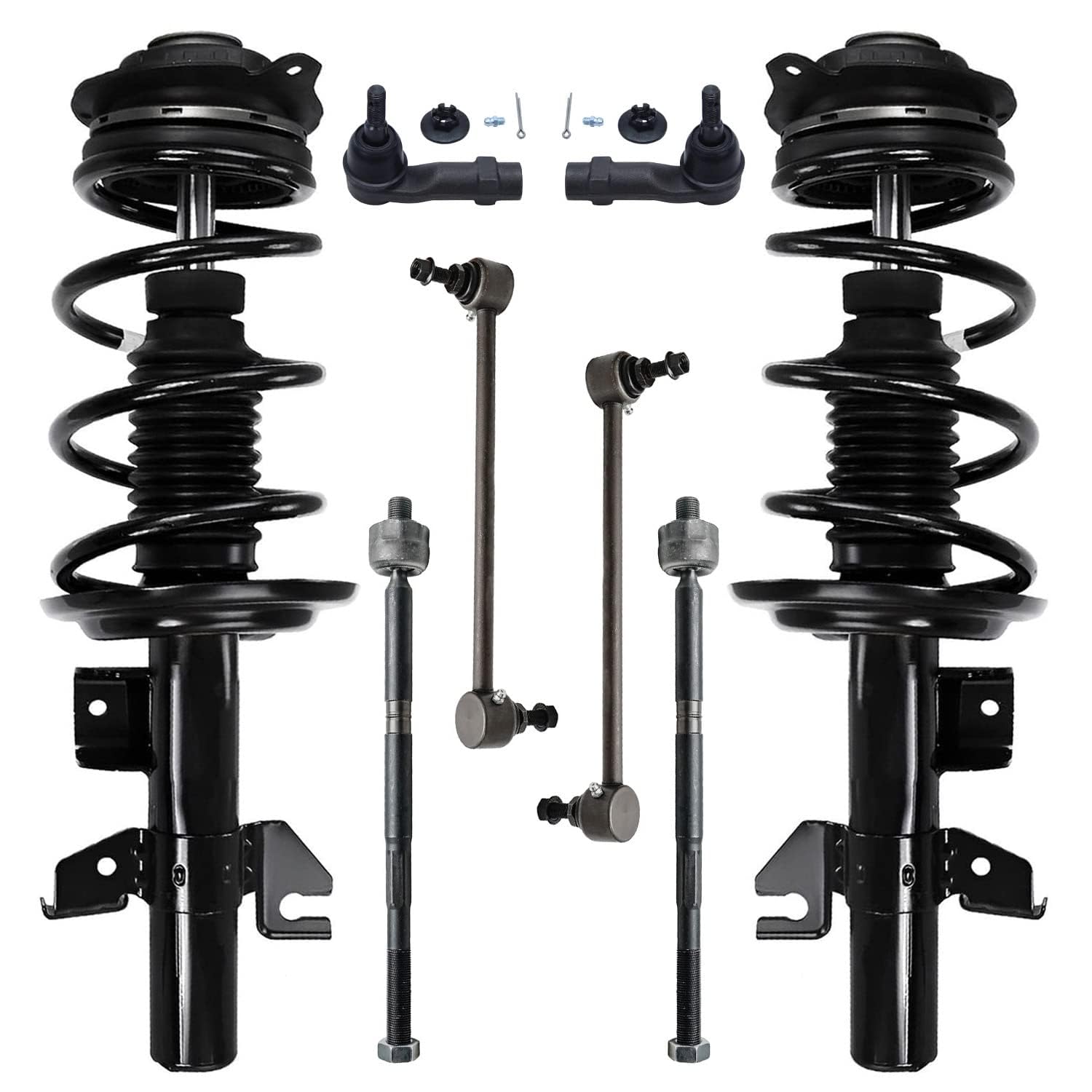 Detroit Axle - 8pc Front Struts Kit for 2013 2014 2015 2016 Dodge Dart