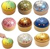 Squishiest Bun Dumplings with Steamer Box Dumpling Squishy 2026 9.5 cm Glitter Dumpling Steamer Giant Extra Large Squishies Dumplings Stress Relief Sensory Ball Kids & Adults (1 Orange)