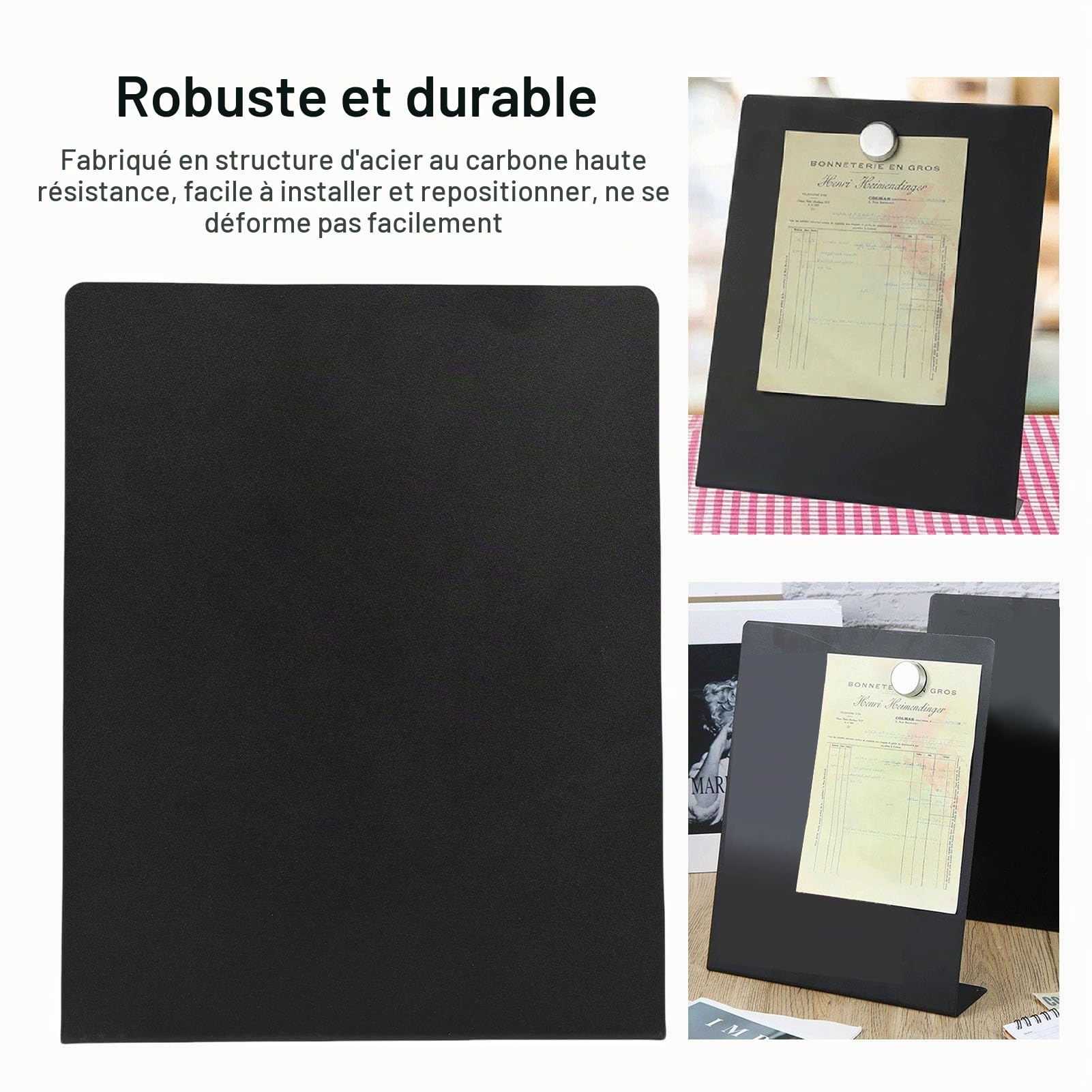 JTLB Présentoir Magnétique avec Grand Espace, Tableau D'affichage Magnétique Puissant pour le Bureau, la Maison et L'école