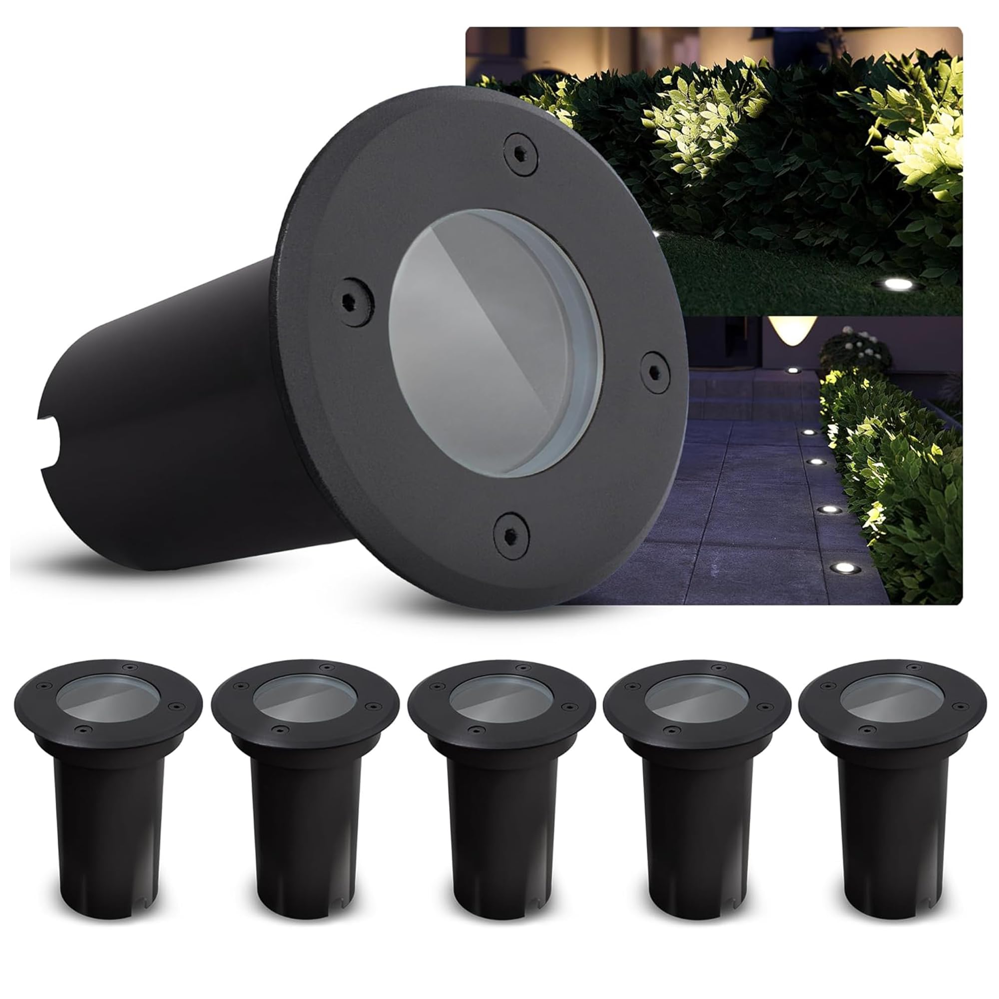 KALPA SSC-LUXon spot encastrable extérieur IP67 230 V carrossable noir éclairage de sol