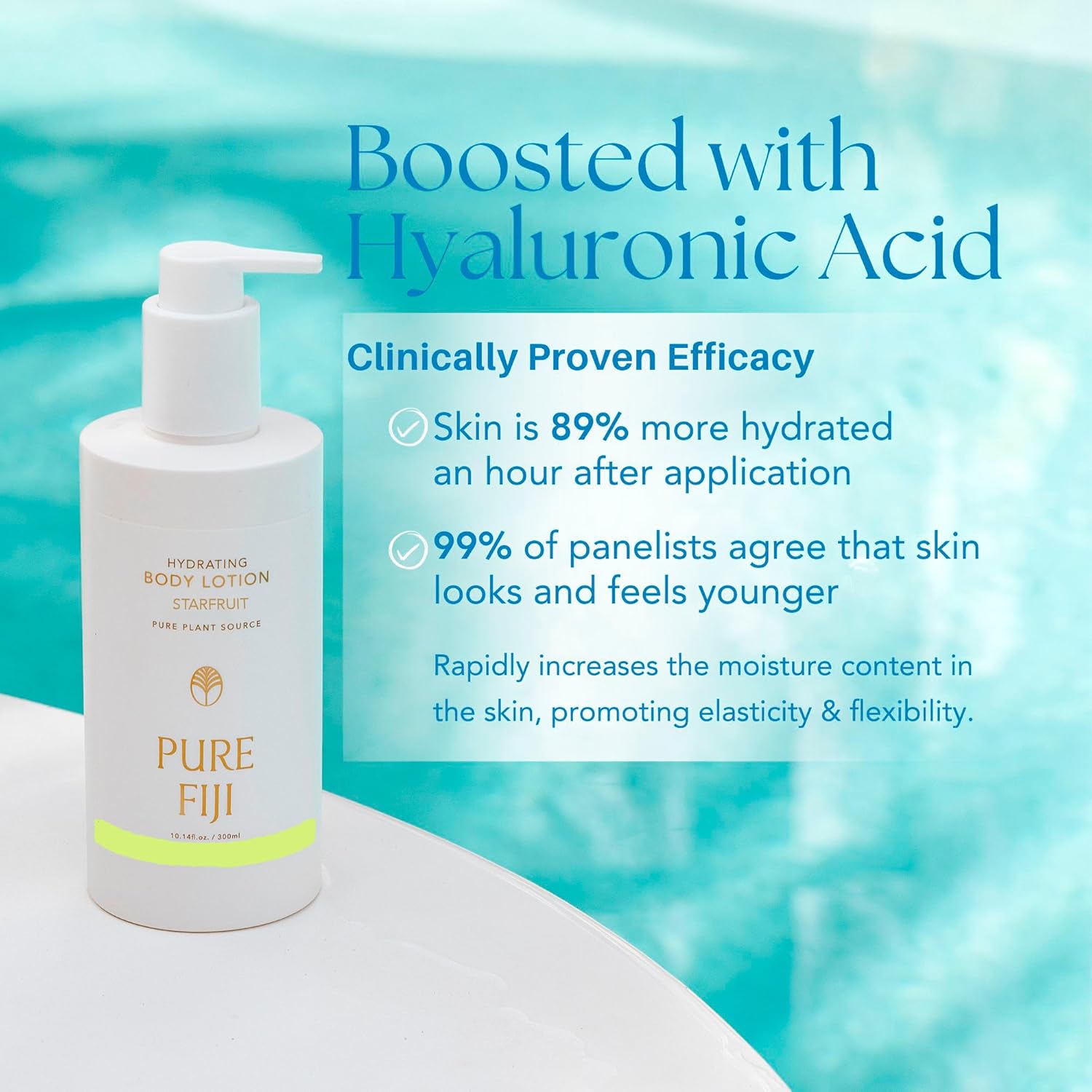 PURE FIJI Hydrating Body Lotion, Starfruit (10.14 Fl.Oz /300ml)