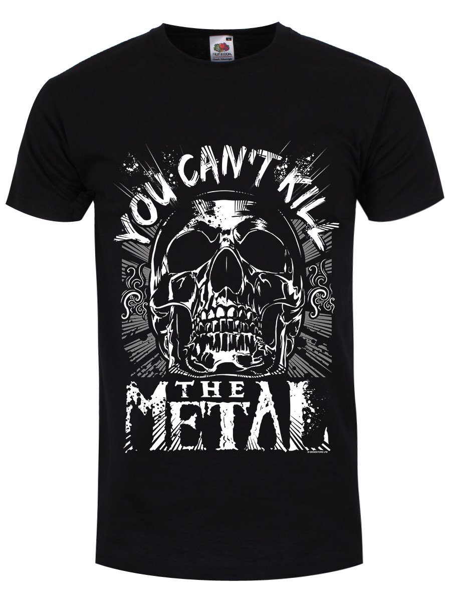 Grindstore Men's Black You Can't Kill The Metal T-Shirt