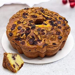 Traditional Cranberry Coffee Cake - Moist & Fresh - Kosher Certified Cinnamon Streusel Cake 1.75 Pounds - Delicious Coffee Cake Recipe for Special Occasions