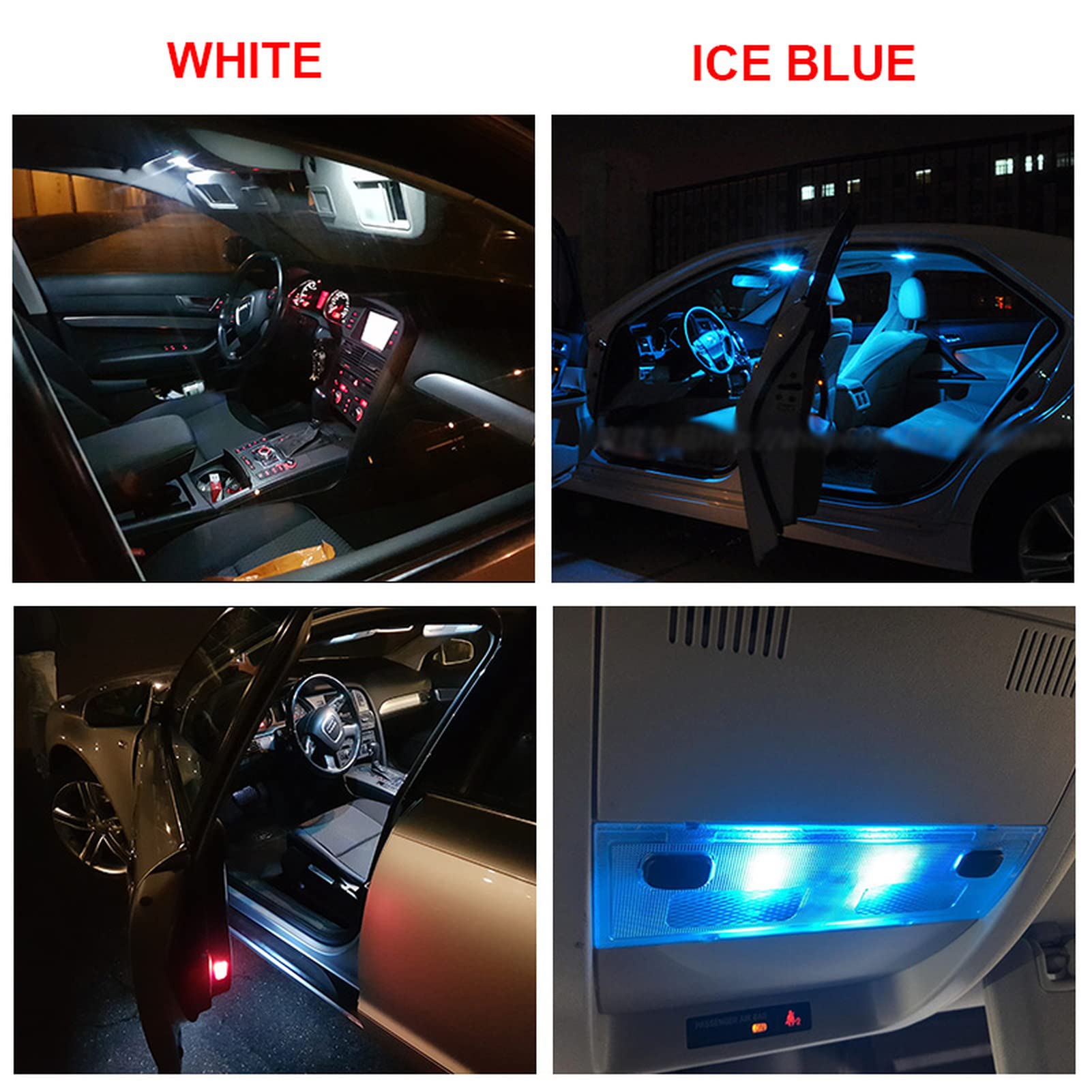 22 pz Bianco Canbus LED Targa Lampada Kit Luce Interna, Per BMW Serie 7 E38 1994-2001 Saloon Map Dome Plafoniera