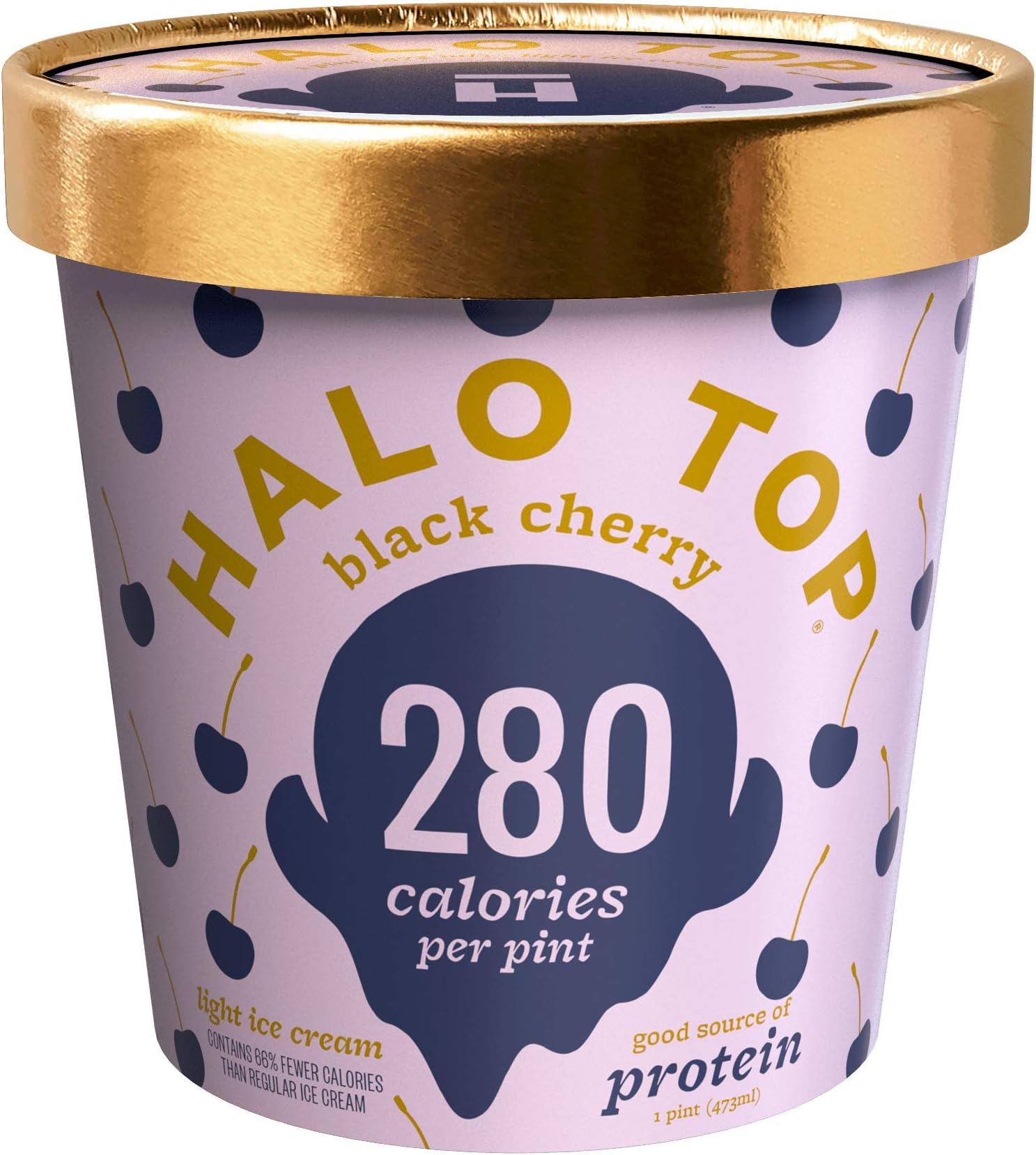 Halo Top Black Cherry, 16 oz (Frozen)