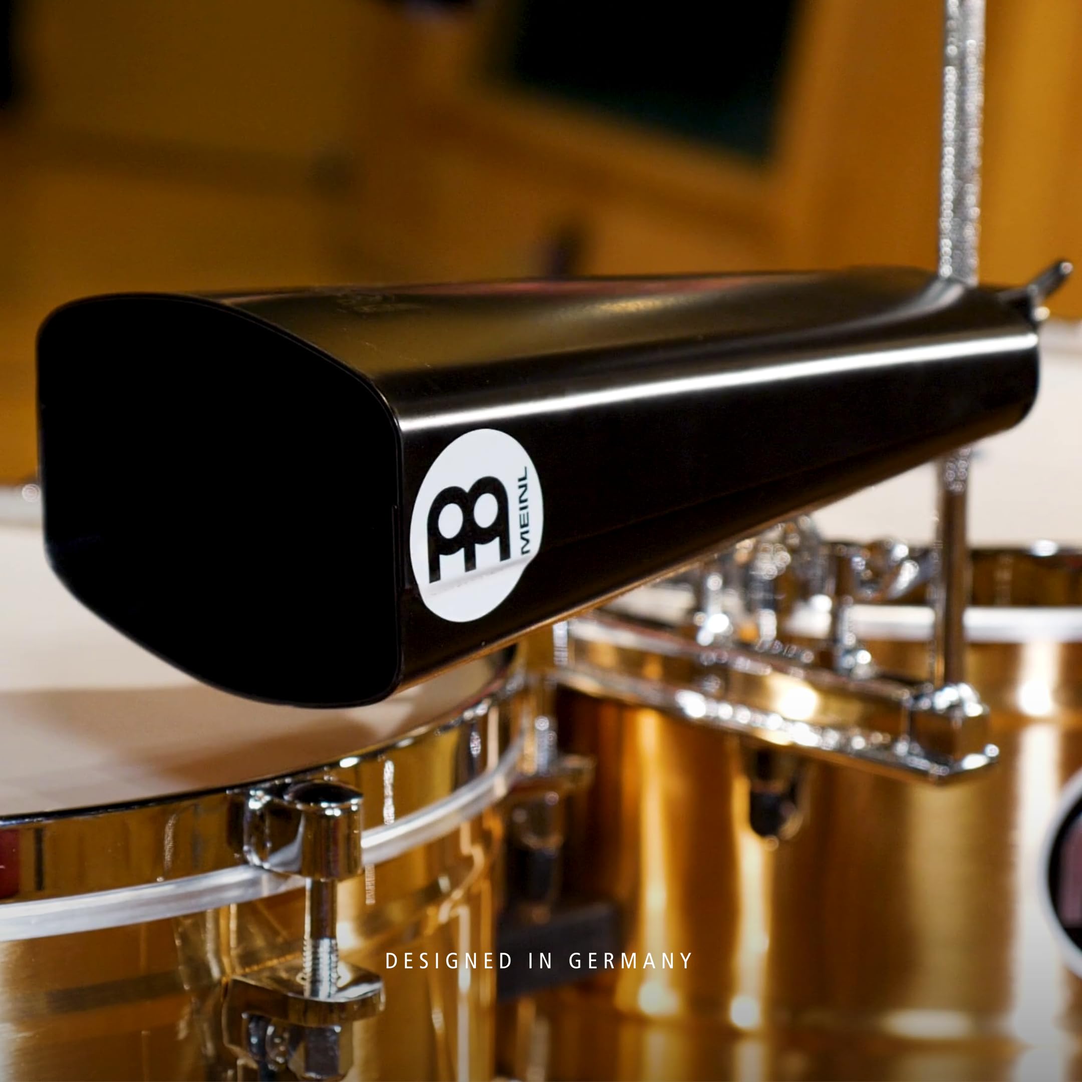 Meinl Percussion Black Timbales Cowbell - Very Large Idiophone - Length 8.5 Inches - Mountable - Powder-Coated Steel, Black (SL850-BK) - Image 2