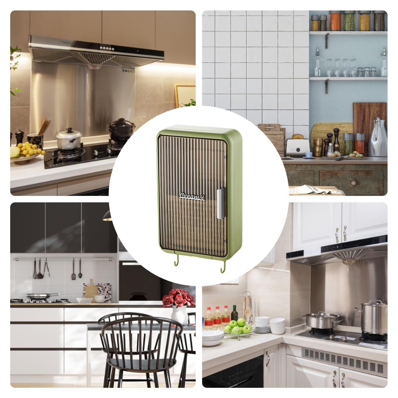 HUHYNN Supporto Da Parete Per Bacchette – Organizer In Feltro Per 15 Paia, Nero - 5