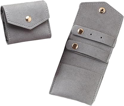 Microfiber Jewelry Pouch,Small Jewelry Bags, Luxury Small Jewelry Bags,Earrings Rings Studs for Women Girls ,Pouch Bag Luggage Accessories for Travel