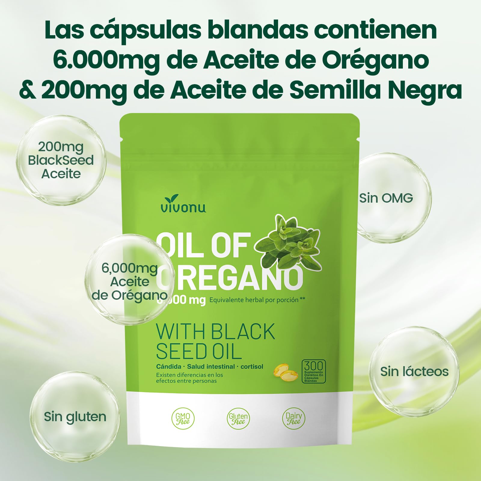 Oil of Oregano with Black Seed Oil 300 Count