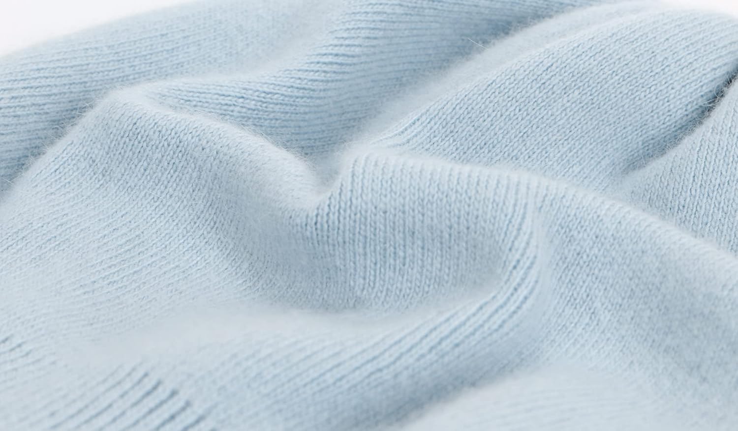 Women's Real Fur Pom Pom Cashmere Wool Blend Winter Slouchy Knit Beanie Hat with Real Pom Pom Beanie Hat - Image 7