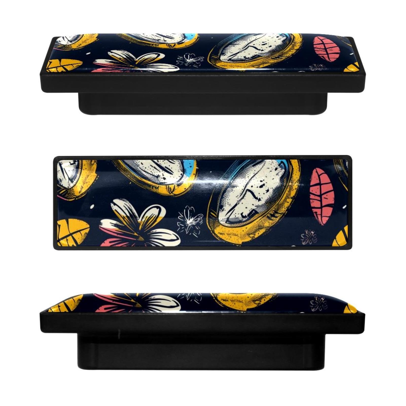 Boutons décoratifs rectangulaires de cuisine et galerie d'art motif rugby premium