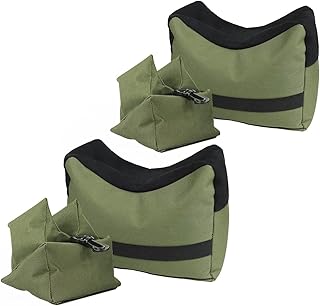 Feyachi Outdoor Shooting Rest Bags Target Sports Shooting Bench Rest Front & Rear Support SandBag Stand Holders for Gun Rifle Shooting Hunting Photography - Unfilled£¨2pcs