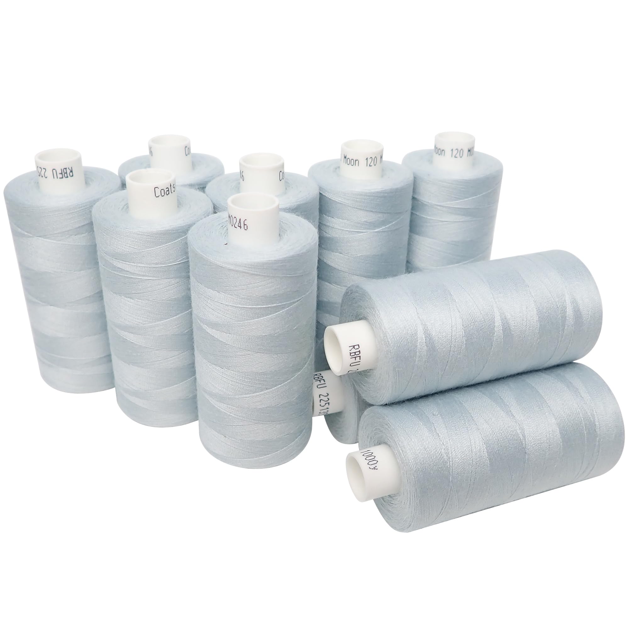 Moon Thread M024610 Light Grey Spun Polyester Sewing Thread - 1000M