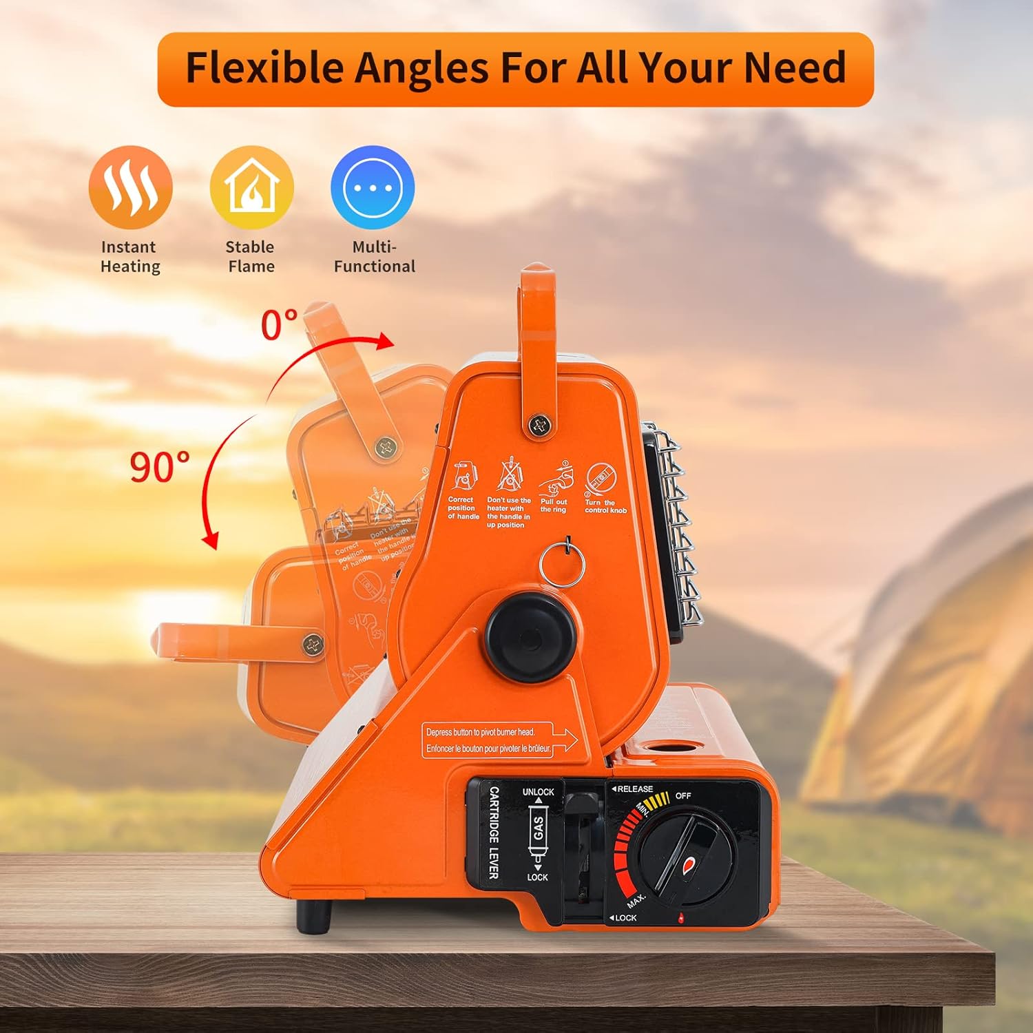 Review Butane Heater Portable Propane Heater Outdoor Camping Stove Tent