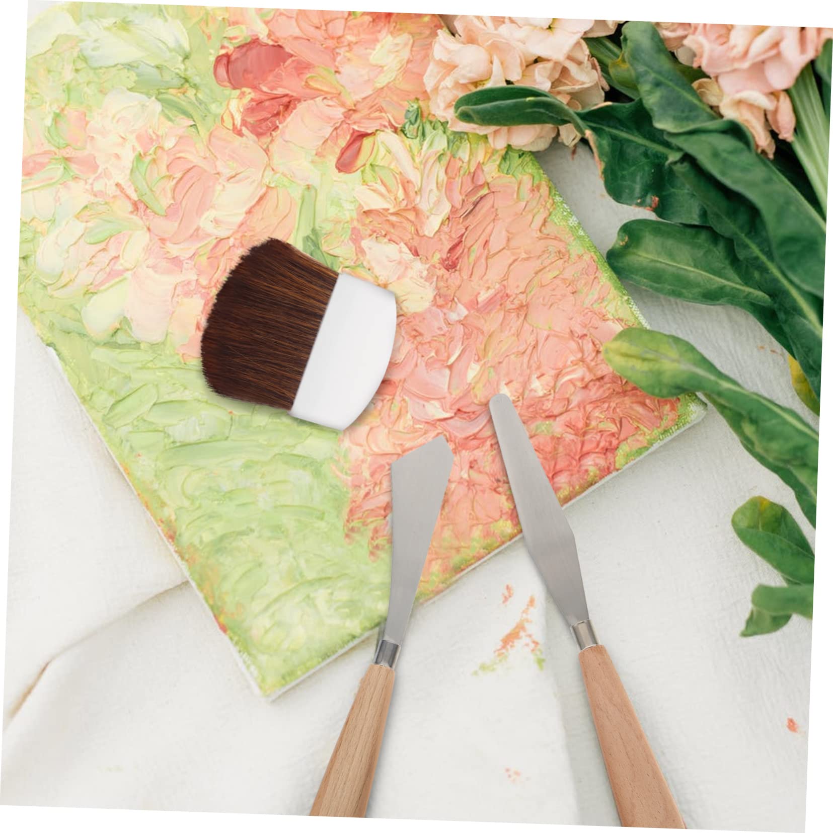 DOITOOL 5 Sätze Pinselset Klein Winzig Mini Kunst Aquarellpinsel Detailpinsel Künstlerpinsel Modellpinsel Pinsel Zum Malen Zeichnenpinsel Wasserfarbe Ballaststoff Weiß 10 Stück * 5