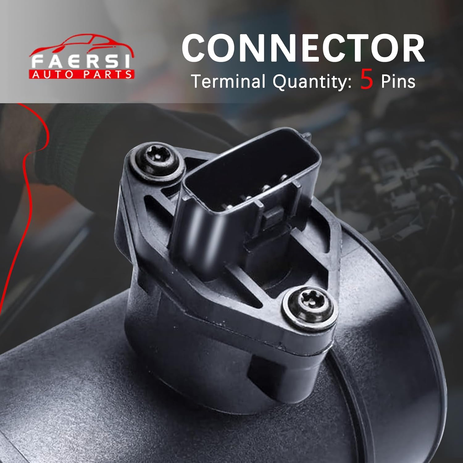 FAERSI Mass Air Flow Sensor Meter MAF 0280218152 22680-5M000 Compatible with 2000 2001 2002 Nissan Sentra 1.8L